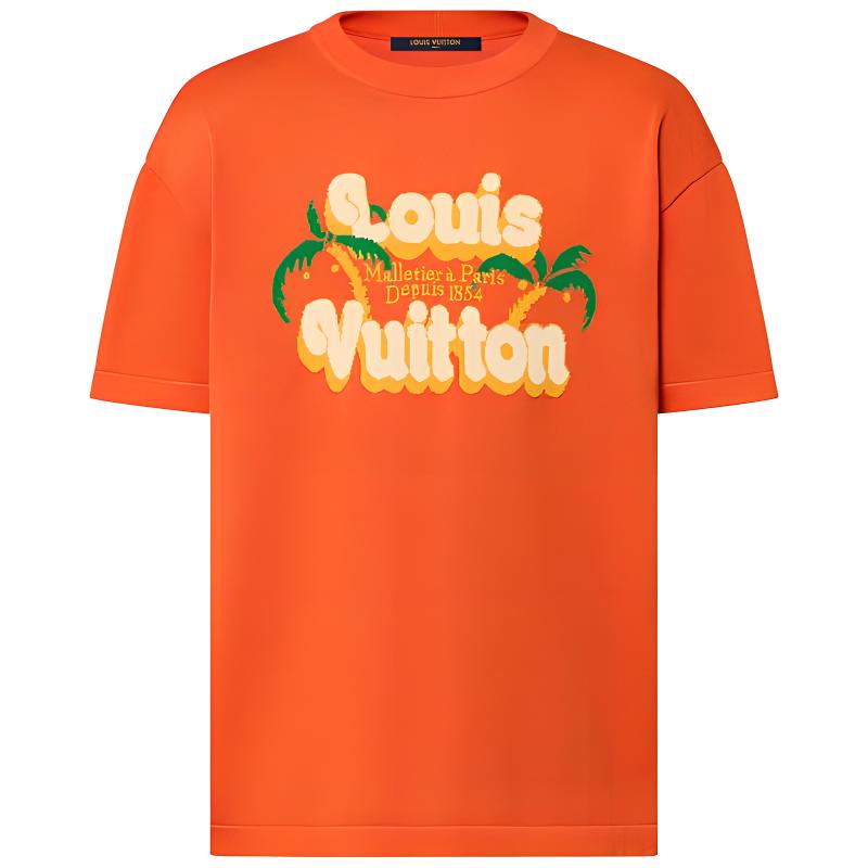 LOUIS VUITTON SS24 T Shirt Men's Orange 1AFQQZ