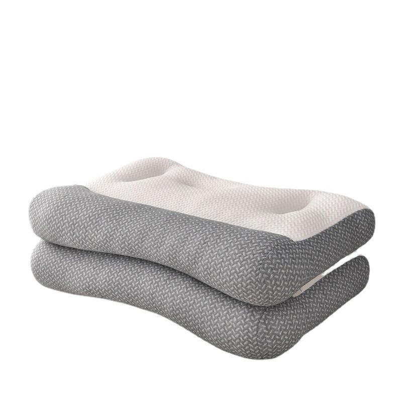 Удобная подушка для шеи с защитой от натяжения, высокоплотная трикотажная шелковая подушка с перьями, эргономичная одинарная подушка для шеи