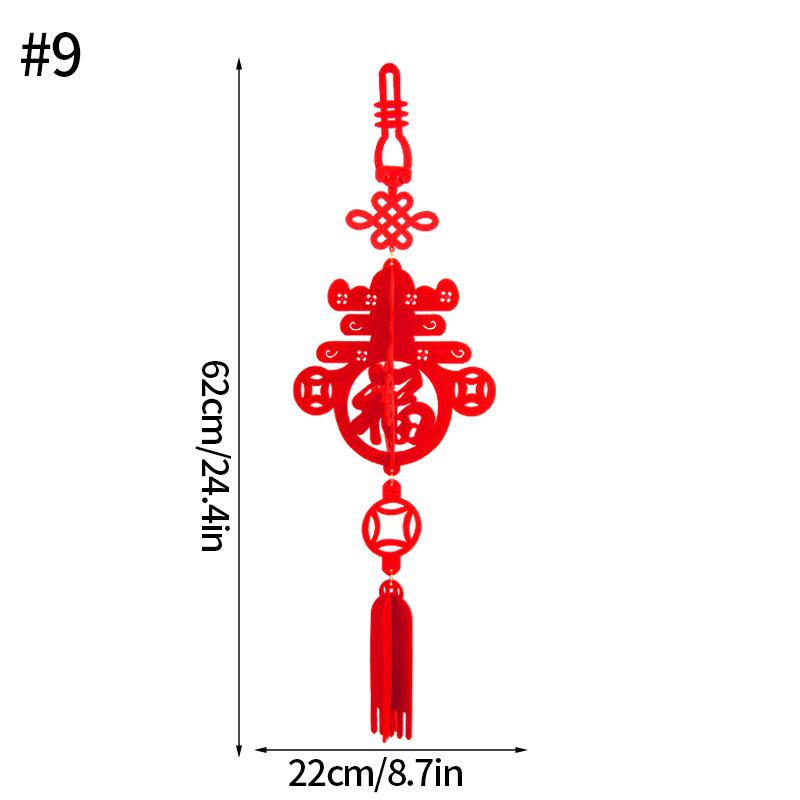 Chinese New Year Decorations 2026 Lucky Fortune Hanging Pendants Traditional Spring Festival Living Room Hanging Ornaments