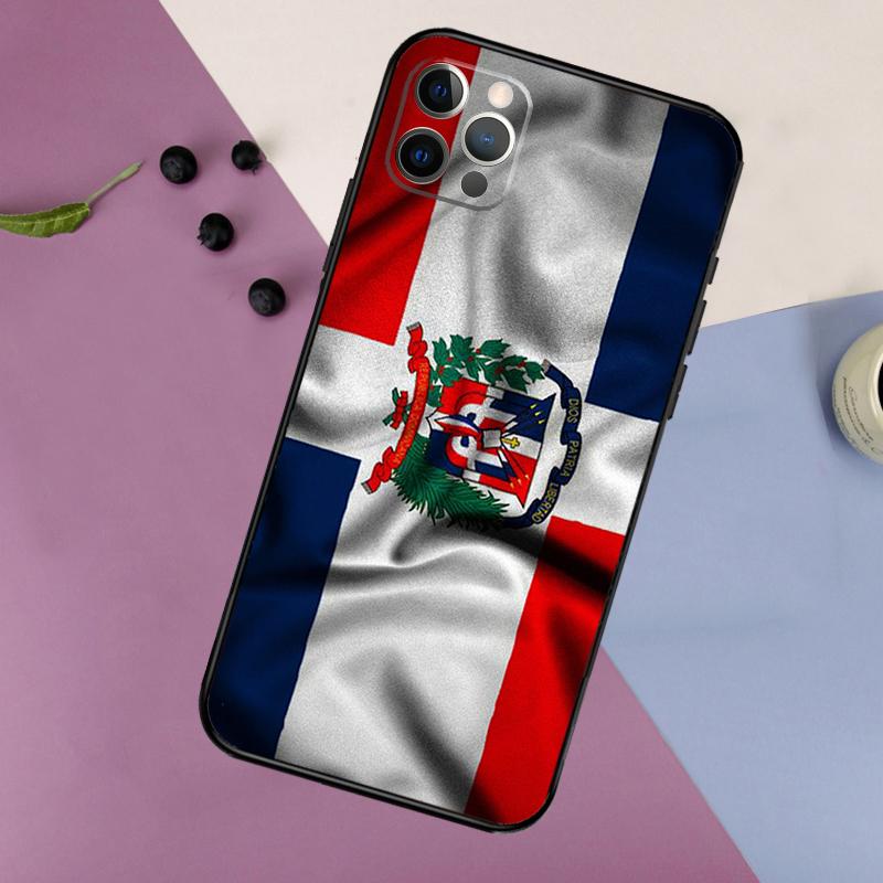 Dominican Republic Flag Phone Case For iPhone 17 16 15 14 11 12 13 Pro Max Plus 12 13 mini 16e 17 Air Bumper Cover