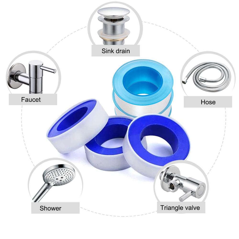 5/10/15/20 Rolls of 1/2" Wide PTFE Thread Sealing Tape, Plumber Tape, Sealing Tape, Duct Tape, Sealing Tape, Shower Head Thread Sealing Tape, White