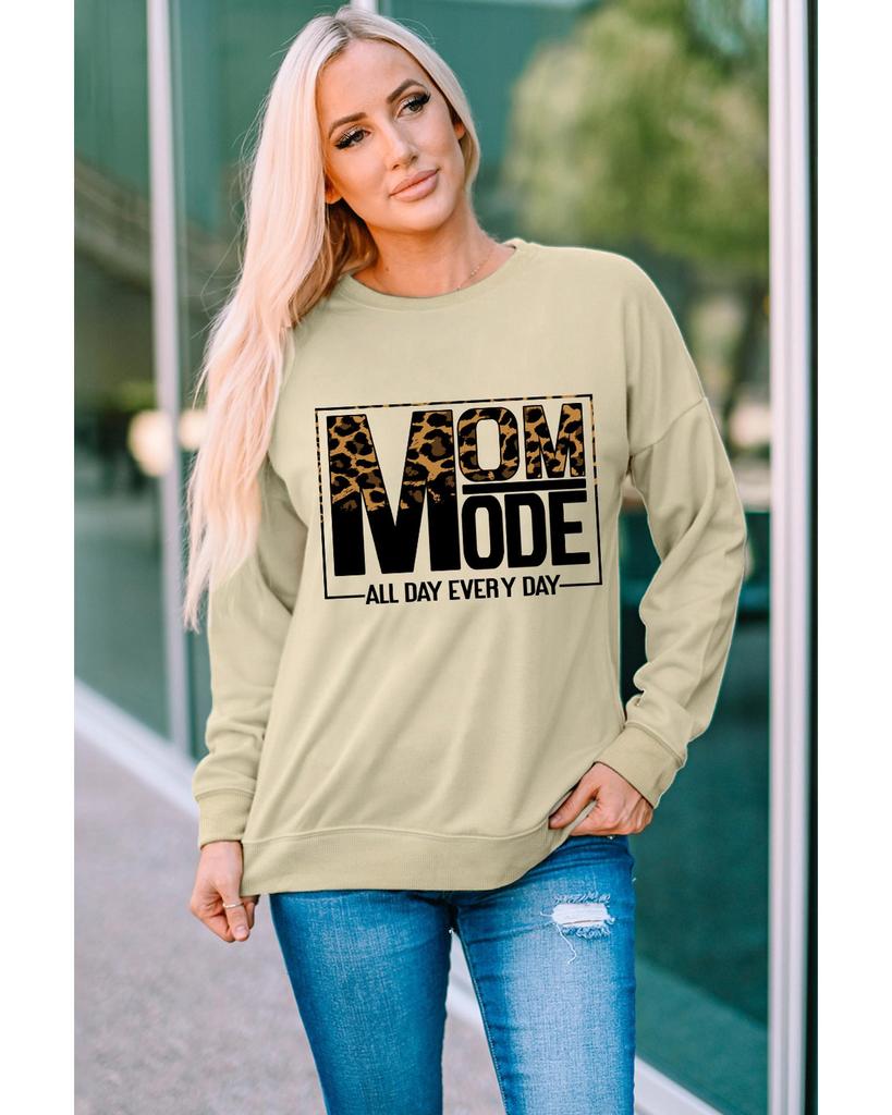 Azura Exchange Толстовка с длинным рукавом с леопардовым принтом