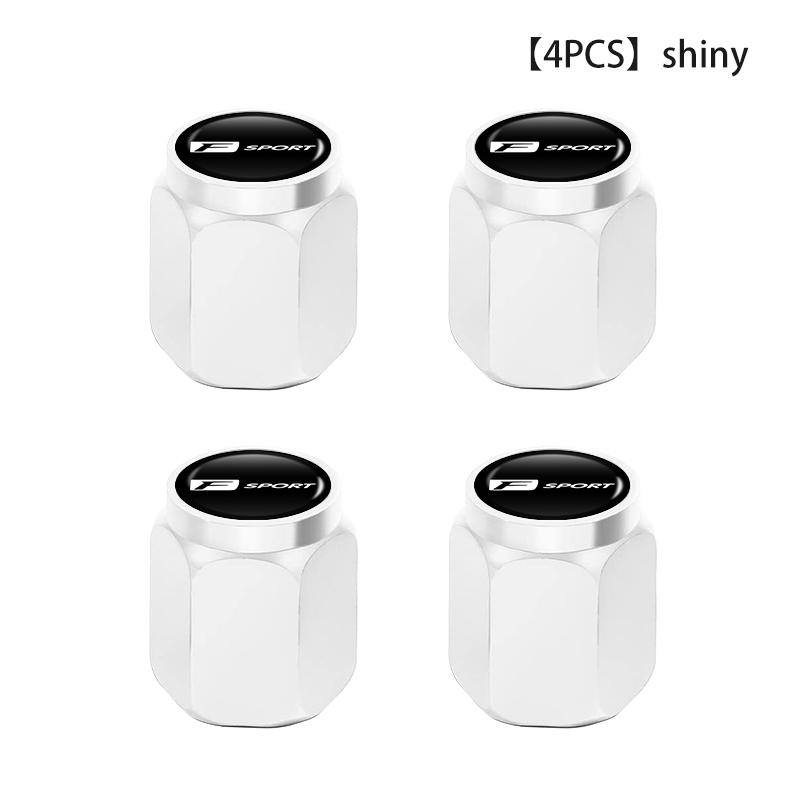 4PCS Car Wheel Tire Valve Stem Covers Cap Decoration Accessories For Lexus UX250h RX450h RX300 GX470 CT200h RX400h NX300h RX350 wzdf76