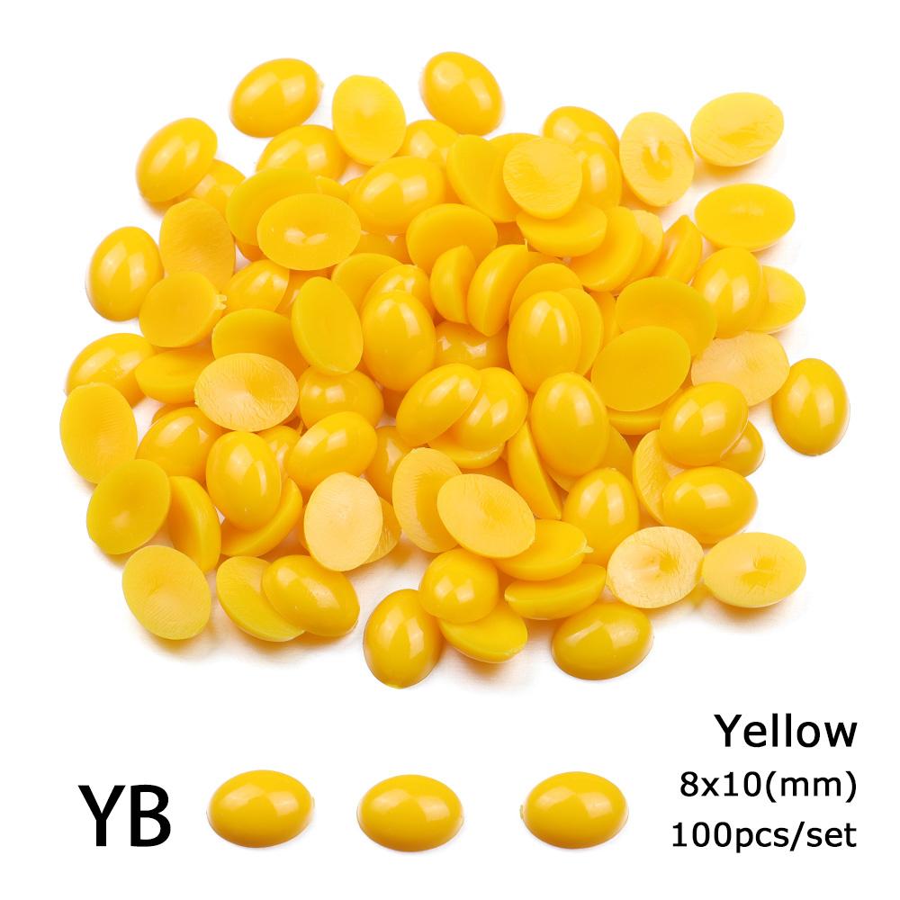 100Pcs Safety Plastic Safety Noses Oval Plastic Safety Eyes Safety Flat Noses for Dolls Making Toys