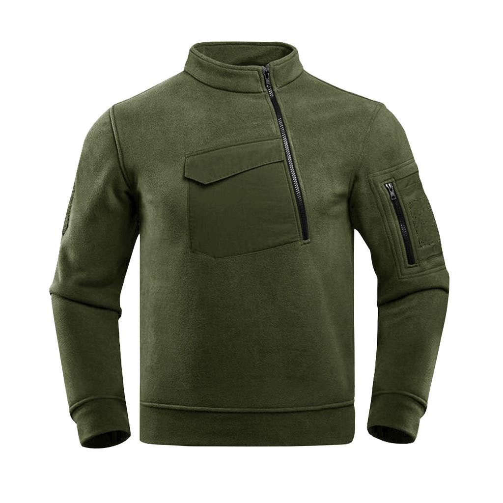 Men's Sweatshirt Loose Solid Color Outdoor Warm Breathable T-Shirt Top