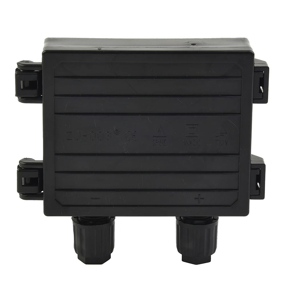 1Pcs Black Solar Junction Box Electrical Testing Tool Cable Connector Kit Durable PV Module Box