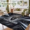 Crystal Velvet Square Rug Custom NameLas Vegas Raiders Pattern Non Slip Home Floor Decor Rug