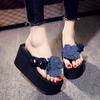 Beach Flip-flops Women 8cm Super High Heels Fashion Thick Sole Thailand Holiday Travel Women's Slippers