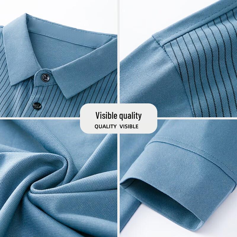 Tucano Мужская рубашка-поло с длинным рукавом в стиле business casual