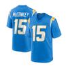 NFL Los Angeles Chargers Jersey Herbert 10 McCown 15 Embroidered Football Uniform Men Fan Wear