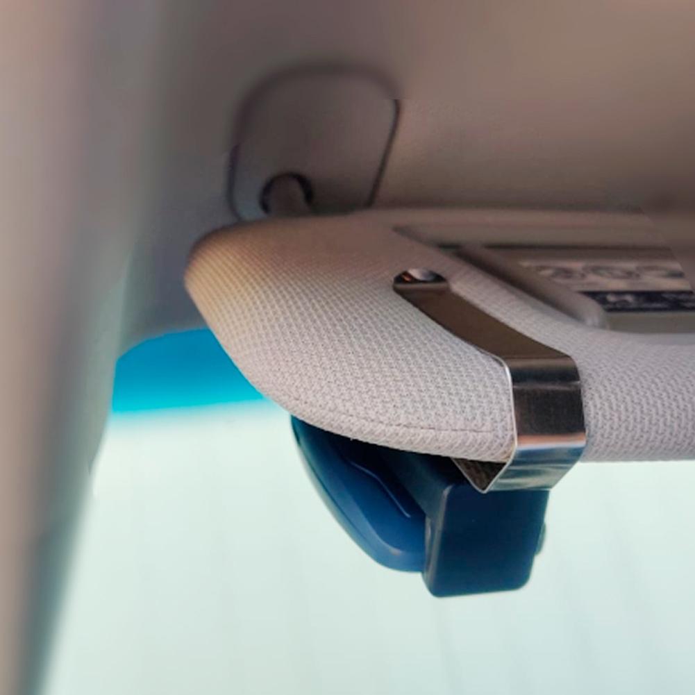 Universal Car Keychain Sun Visor Clip Holder 47-68mm Fit for Garage Door Remote Control Barrier Opener Quick Installation