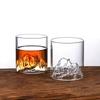 Japanese Retro Mountain View Borosilicate Glass Tea Cup - High Temperature Resistant