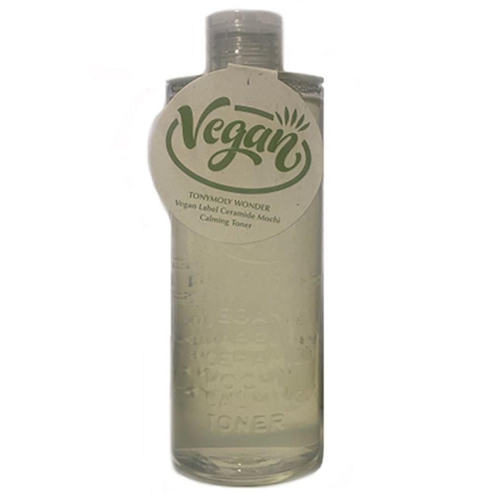 Tony Moly Успокаивающий тоник для лица с церамидами Wonder Vegan Label Mochi, 300 мл, 1 упаковка