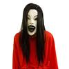 Halloween Horror Grimace Ghost Masque Scary Full Head Latex Zombie Masque with Hair Creepy Halloween Party Cosplay Costume
