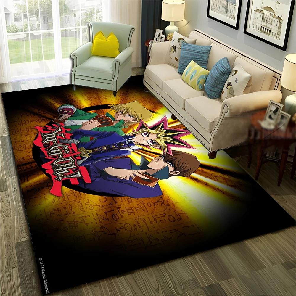 Y-Yu-Gi-Oh Аниме Ковер с Картой Монстра Мультяшный Коврик для Гостиной и Спальни Декоративный Придверный Коврик Ковер для Детской Зоны Нескользящий Ковер