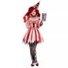 Halloween New Adult Clown Costume Circus Soul Clown Red Dress Stage Performance Costume