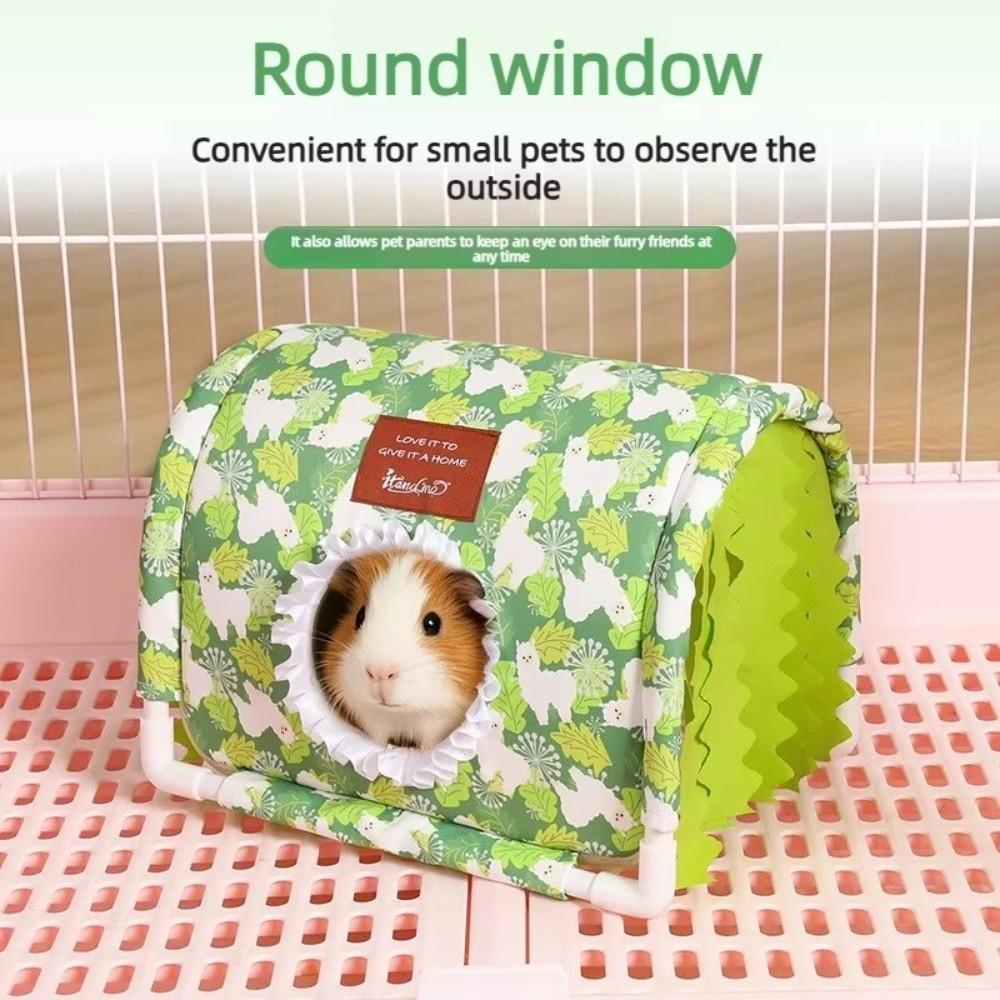 Summer Ventilated Cool Tunnel Bottomless Small Animal Cage Hamster Shelter For Rabbit Dutch Pig