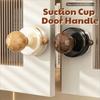 New Suction Cup Sliding Door Handle Anti-slip ABS Hanging Door Hooks Removable Waterproof Shower Wall Hanger