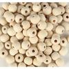 Raw Wood Beads Round 1 Cm 100 Pieces