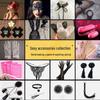 Seductive Lingerie Accessories: Headbands, Nipple Covers, Vibrating Toys, Bondage Gear, Flirting Sets, and Whips.