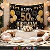 Party Backdrop Birthday 50Th Photo Booth Background Front Door Decor