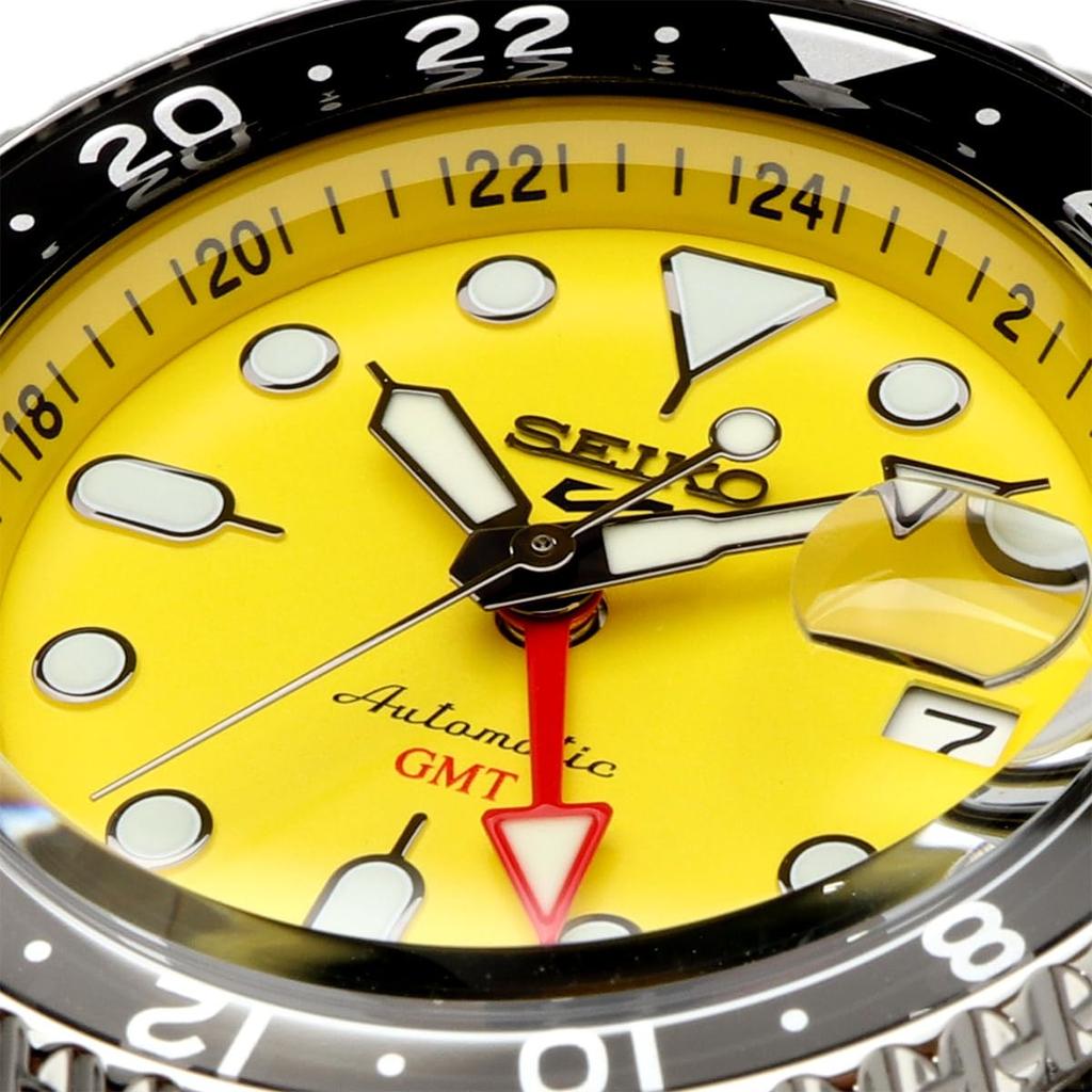 [Seiko] SEIKO 5 SPORTS SKX Sports Style GMT Model Automatic Mechanical Watch Seiko Five Sports Men's Made In Japan SSK017 Yellow Overseas Model [Item]