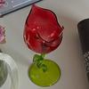 Rolled Cup-rimmed Rose Goblet French Wine Cup Romantic Rose Wine Glass  Wedding Gift