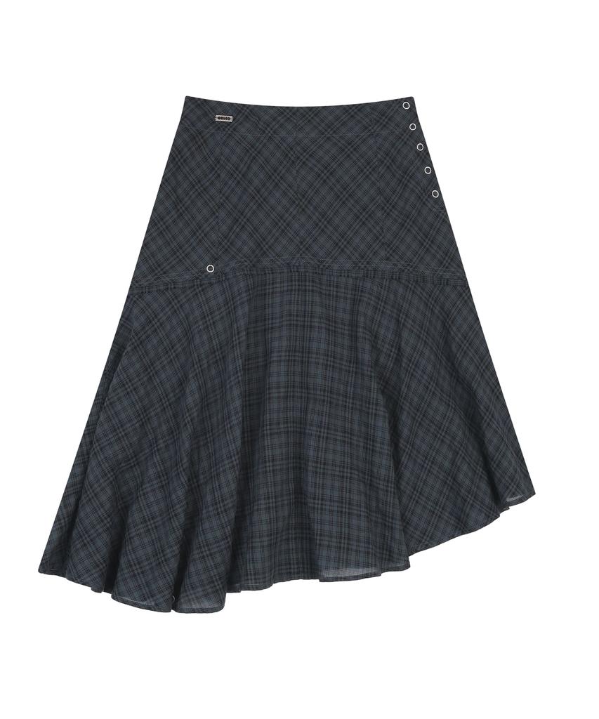 Ordinary Holiday Unbalance Flare Skirt [Navy]
