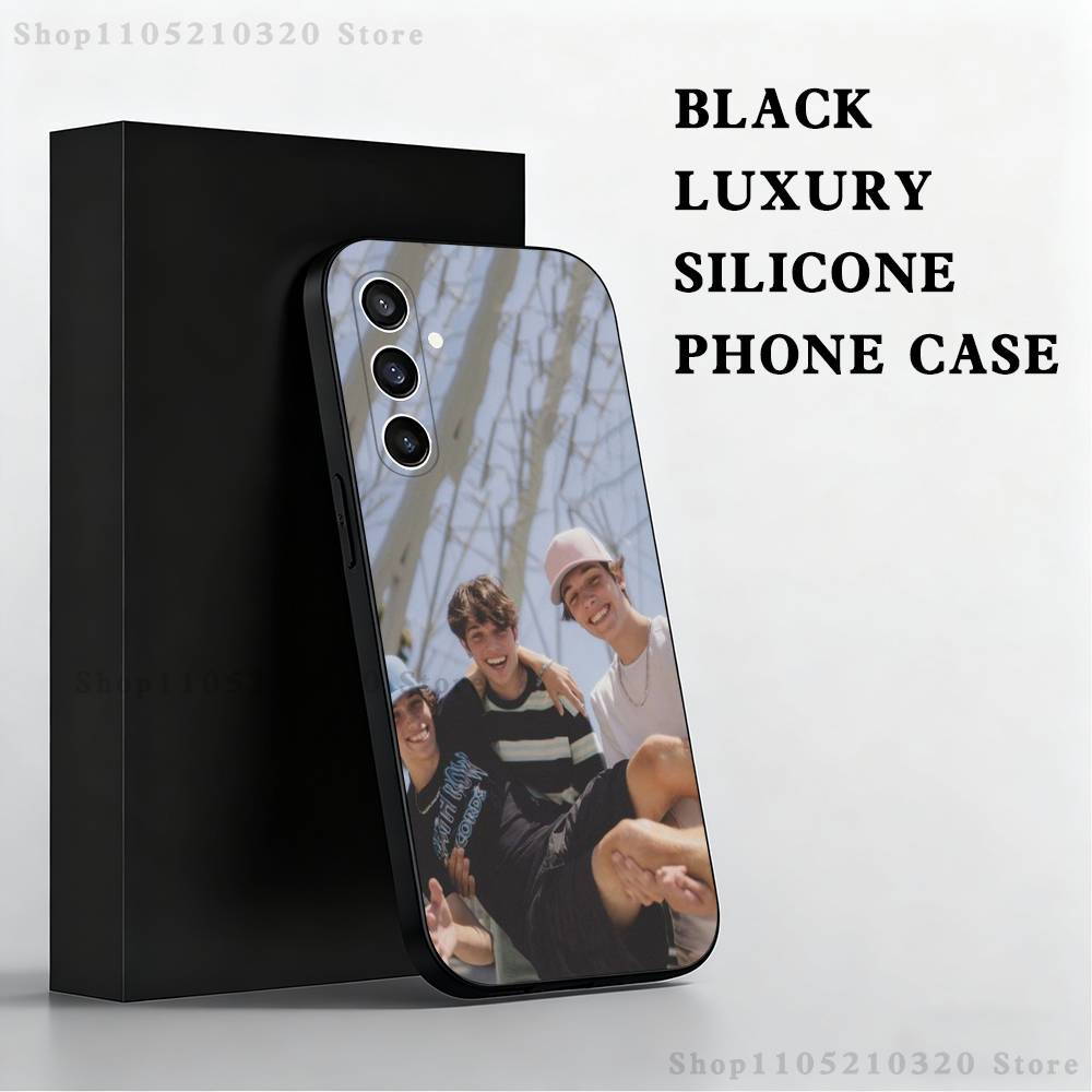 S-Sturniolo Triplets Phone Case For Samsung S 25,24,23,22,30,21,10,9,Ultra,Plus,Lite,FE,4,5 G Black Soft Case