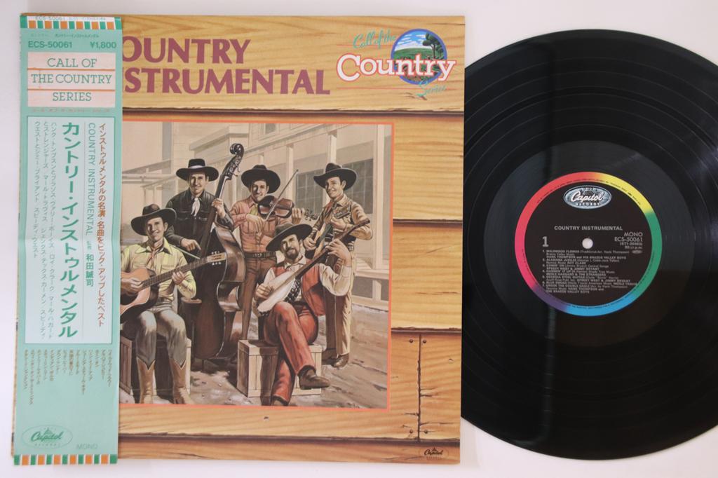 LP Record VARIOUS - Country Instrumental ECS50061 CAPITOL 1980 Japan Obi Country/Folk Used