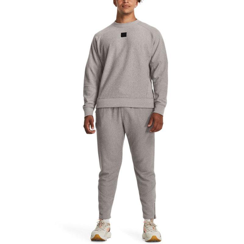 Under Armour Однотонные флисовые трикотажные тренировочные брюки с манжетами, мужские брюки, серые 1379692-294