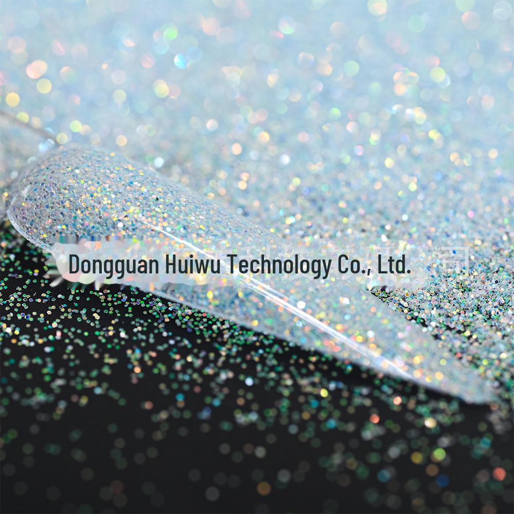 Пудра для ногтей Cross-Border Fine Flash Diamond Sea Salt, 50 г - фантазийный глиттер с эффектом зыбучих песков.