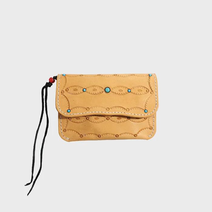 Yazhi Trucker Wallet - Natural Handmade Wallet, Native American, Western