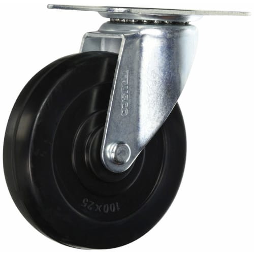 TRUSCO Dolly Caster ??100 Rubber Wheel Flexible TYSG-100RH