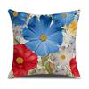 Independence Day Pillowcase 45*45 Cm Linen Printed Letters Flowers Pillowcase Sofa Pillowcase