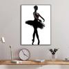 Современные черно-белые картины на холсте с изображением балерины, постеры и принты, настенные художественные картины для гостиной, украшения дома, подарки