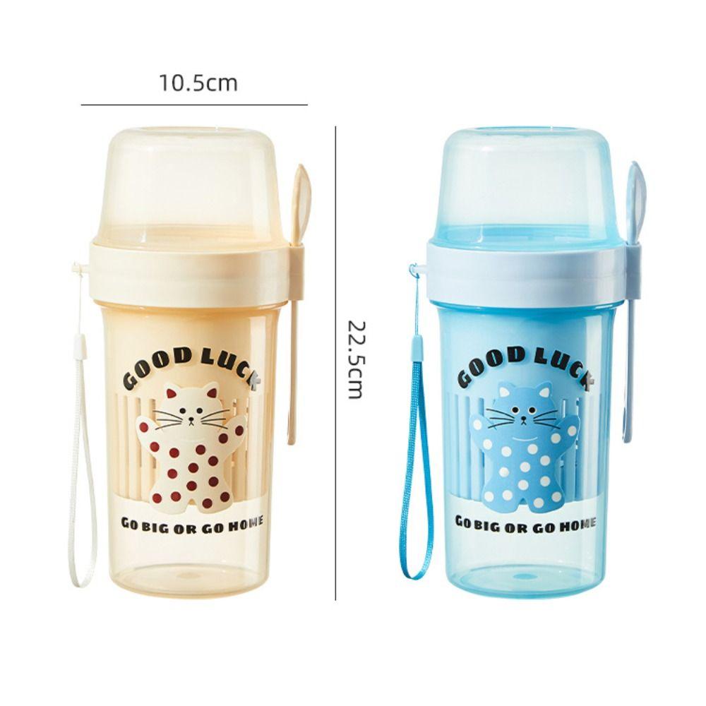 With Lid And Spoon Yogurt Filter Strainer Portable Yogurt Maker New Breakfast Oatmeal Container