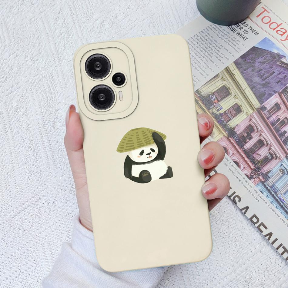 Чехол Для Poco F5 Pro Расписные Цветы Мягкий Жидкий Силикон Защита Объектива Камеры Задняя Крышка Для Xiaomi Poco F 5 F5Pro Защитные