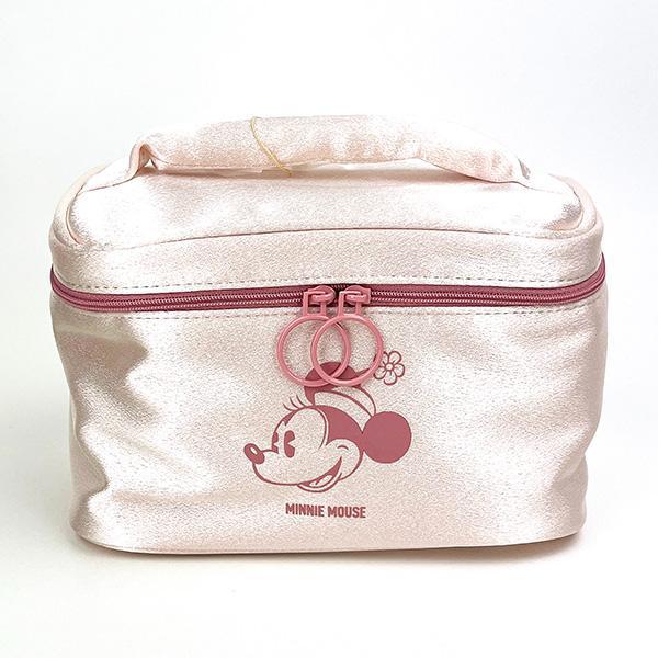 Disney Minnie Shine Bunny Pouch Pink Makeup Pouch Cosmetics Travel Disney