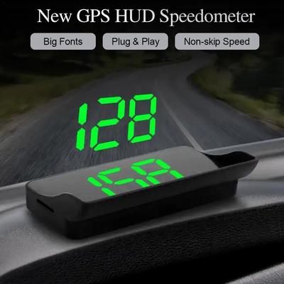 Автомобильный HUD Head Up Display GPS Цифровой спидометр Проектор скорости на лобовом стекле Аксессуары для автомобильной электроники