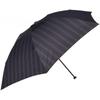 [Moonbat] MACKINTOSH PHILOSOPHY Сверхлегкий складной зонт Barberella с защитой от ультрафиолета в полоску 21-431-08470-02 15-55 Черный Длина внешней спицы 55 см