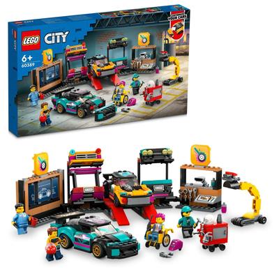 LEGO City Custom Car Shop 60389 Игрушечный блок Подарочный автомобиль Городское строительство Мальчики Девочки 6 лет и старше