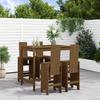 VidaXL 5-piece Garden Bar Set Honey Brown Solid Pine Wood, Pub Set, Patio Bar Set, Set 3157778