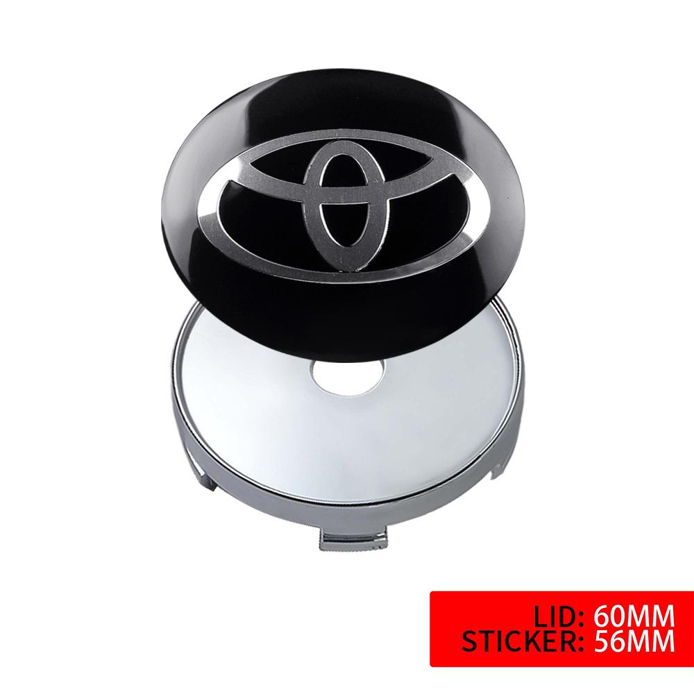 2026 Новые Для Toyota 4 шт. 56/60 мм Центральные колпачки ступицы колеса автомобиля Наклейки на крышку диска Для Toyota Avalon Mirai Avensis Prado Hilux VVT-I 4W