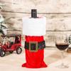 Dinner Party Table Decor Snowman Santa Claus Christmas Ornaments Bottle Dress Up Wine Bottle Cover