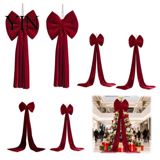 Birthday Stage Decoration Large Burgundy Velvet Bow, Giant Hanging Wall Decor for Holiday Party Ornament Wedding Backdrop, Christmas Tree Topper,