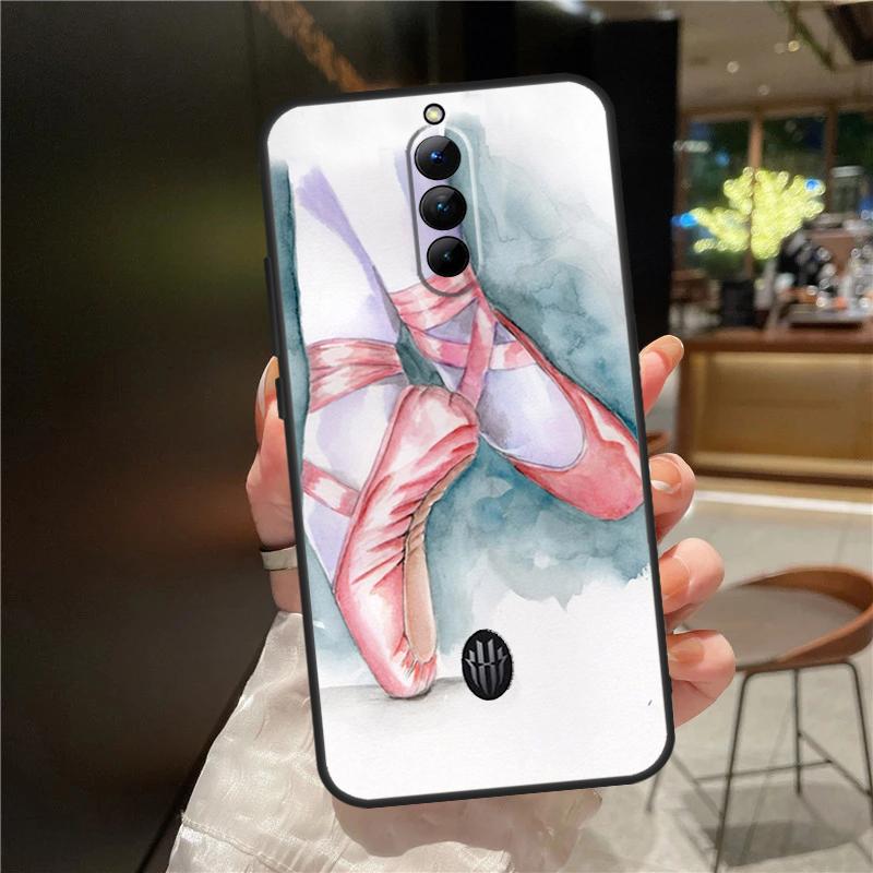 Чехол для пуантов Ballet Ballerina Shoes для ZTE Nubia Red Magic 8S 8 9 Pro Plus Red Magic 6 7 Pro 6S 7S Pro 5G 5S 6R Funda