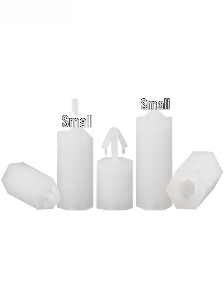Snap-on Nylon M4 Hex Standoff for PC Board: Aircraft Head Plastic Spacer