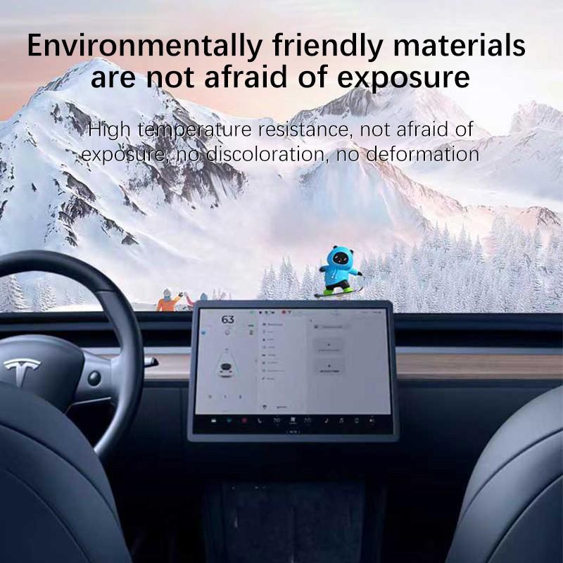 Приборная панель автомобиля украшения скейтборд медведь раздвижной медведь движущийся медведь креативный автомобиль мультяшное украшение интерьера