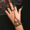 Хэллоуин Цепочка Браслет на Пальцы Женский, Милый Крутой Темный Паутина Одиночная Цепь на Руку